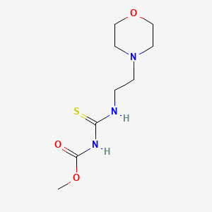 molecular formula C9H17N3O3S B2678095 methyl N-(2-morpholin-4-ylethylcarbamothioyl)carbamate CAS No. 126651-74-9