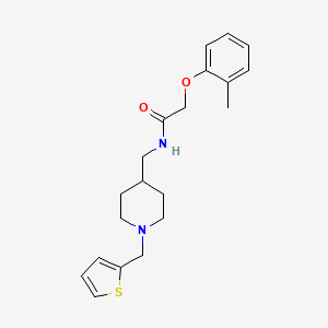 N-((1-(thiophen-2-ylmethyl)piperidin-4-yl)methyl)-2-(o-tolyloxy)acetamide