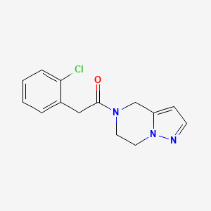 2-(2-chlorophenyl)-1-(6,7-dihydropyrazolo[1,5-a]pyrazin-5(4H)-yl)ethanone