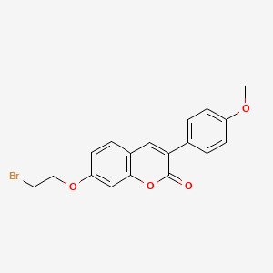 molecular formula C18H15BrO4 B2678101 7-(2-溴乙氧基)-3-(4-甲氧基苯基)香豆素-2-酮 CAS No. 904006-22-0