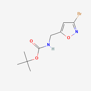 molecular formula C9H13BrN2O3 B2678112 3-Bromo-5-(N-Boc)aminomethylisoxazole CAS No. 154016-57-6; 903131-45-3