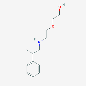 molecular formula C13H21NO2 B267814 2-{2-[(2-Phenylpropyl)amino]ethoxy}ethanol 