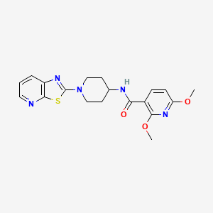 molecular formula C19H21N5O3S B2678140 2,6-dimethoxy-N-(1-(thiazolo[5,4-b]pyridin-2-yl)piperidin-4-yl)nicotinamide CAS No. 2034392-55-5