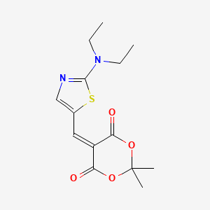 5-{[2-(Diethylamino)-1,3-thiazol-5-yl]methylene}-2,2-dimethyl-1,3-dioxane-4,6-dione