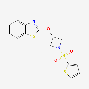 4-Methyl-2-((1-(thiophen-2-ylsulfonyl)azetidin-3-yl)oxy)benzo[d]thiazole