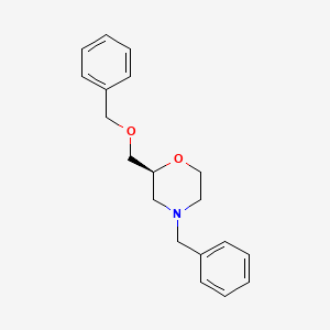 molecular formula C19H23NO2 B2678163 (S)-4-benzyl-2-((benzyloxy)methyl)morpholine CAS No. 205242-66-6