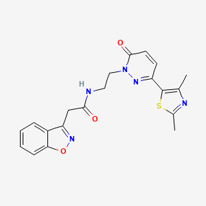 2-(benzo[d]isoxazol-3-yl)-N-(2-(3-(2,4-dimethylthiazol-5-yl)-6-oxopyridazin-1(6H)-yl)ethyl)acetamide