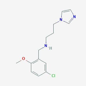 molecular formula C14H18ClN3O B267817 N-(5-chloro-2-methoxybenzyl)-N-[3-(1H-imidazol-1-yl)propyl]amine 