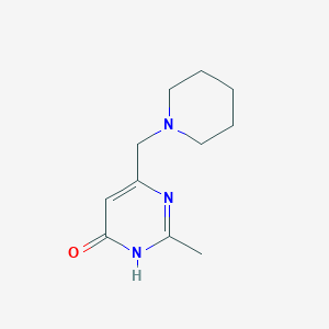 molecular formula C11H17N3O B2678198 2-Methyl-6-(piperidinomethyl)-4-pyrimidinol CAS No. 866155-61-5