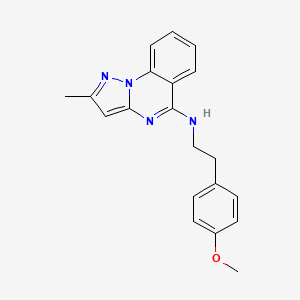 molecular formula C20H20N4O B2678202 N-[2-(4-甲氧基苯基)乙基]-2-甲基吡唑并[1,5-a]喹唑啉-5-胺 CAS No. 874009-94-6