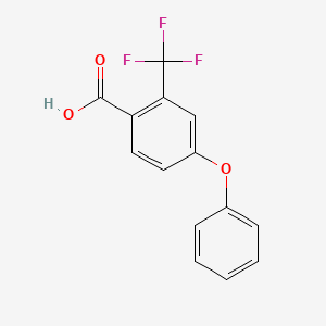 molecular formula C14H9F3O3 B2678203 4-Phenoxy-2-(trifluoromethyl)benzoic acid CAS No. 1253188-35-0