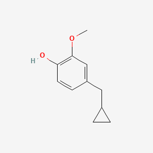 molecular formula C11H14O2 B2678208 4-(环丙基甲基)-2-甲氧基苯酚 CAS No. 479484-75-8