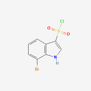 molecular formula C8H5BrClNO2S B2678230 7-bromo-1H-indole-3-sulfonyl chloride CAS No. 2137914-27-1
