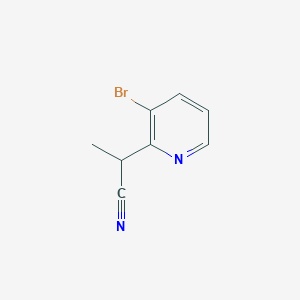 2-(3-Bromopyridin-2-yl)propanenitrile