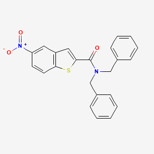 N,N-dibenzyl-5-nitro-1-benzothiophene-2-carboxamide