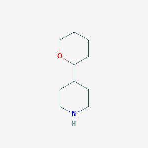 molecular formula C10H19NO B2678241 4-(Oxan-2-yl)piperidine CAS No. 1547851-00-2