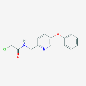 2-Chloro-N-[(5-phenoxypyridin-2-yl)methyl]acetamide