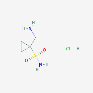 1-(Aminomethyl)cyclopropane-1-sulfonamide hydrochloride