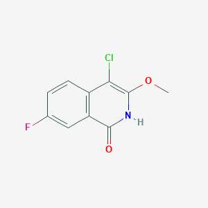 molecular formula C10H7ClFNO2 B2678290 4-Chloro-7-fluoro-3-methoxy-2H-isoquinolin-1-one CAS No. 2445791-73-9