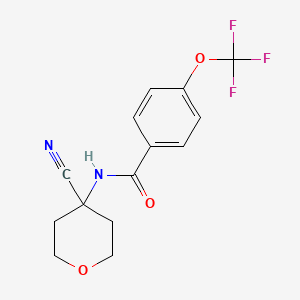 N-(4-Cyanooxan-4-YL)-4-(trifluoromethoxy)benzamide