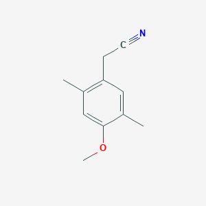 molecular formula C11H13NO B026783 2,5-Dimethyl-4-methoxyphenylacetonitrile CAS No. 105909-12-4