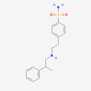 molecular formula C17H22N2O2S B267831 4-{2-[(2-Phenylpropyl)amino]ethyl}benzenesulfonamide 