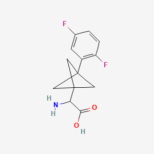 2-Amino-2-[3-(2,5-difluorophenyl)-1-bicyclo[1.1.1]pentanyl]acetic acid