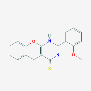 2-(2-methoxyphenyl)-9-methyl-3H-chromeno[2,3-d]pyrimidine-4(5H)-thione