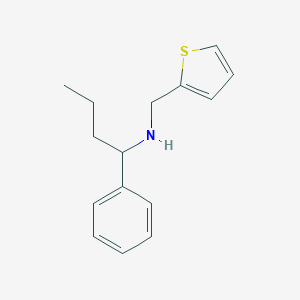 molecular formula C15H19NS B267832 1-phenyl-N-(thiophen-2-ylmethyl)butan-1-amine 