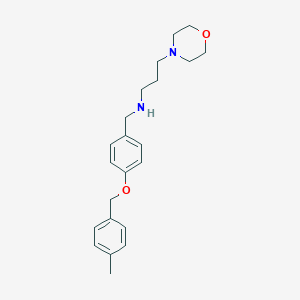 N-{4-[(4-methylbenzyl)oxy]benzyl}-N-[3-(4-morpholinyl)propyl]amine