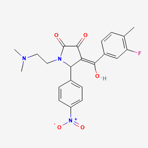 1-(2-(dimethylamino)ethyl)-4-(3-fluoro-4-methylbenzoyl)-3-hydroxy-5-(4-nitrophenyl)-1H-pyrrol-2(5H)-one