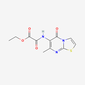 ethyl 2-((7-methyl-5-oxo-5H-thiazolo[3,2-a]pyrimidin-6-yl)amino)-2-oxoacetate