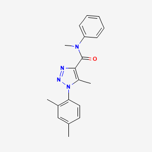 molecular formula C19H20N4O B2678336 1-(2,4-dimethylphenyl)-N,5-dimethyl-N-phenyl-1H-1,2,3-triazole-4-carboxamide CAS No. 924819-37-4