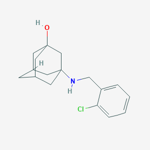 molecular formula C17H22ClNO B267835 3-[(2-Chlorobenzyl)amino]-1-adamantanol 