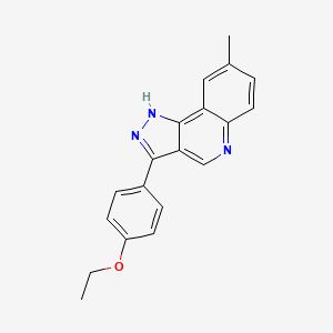 molecular formula C19H17N3O B2678361 3-(4-乙氧基苯基)-8-甲基-1H-吡唑并[4,3-c]喹啉 CAS No. 1029784-83-5