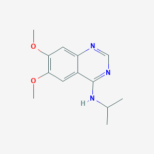 molecular formula C13H17N3O2 B2678364 N-isopropyl-6,7-dimethoxyquinazolin-4-amine CAS No. 21575-17-7