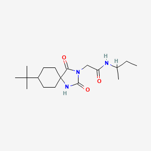 N-(sec-butyl)-2-(8-tert-butyl-2,4-dioxo-1,3-diazaspiro[4.5]dec-3-yl)acetamide