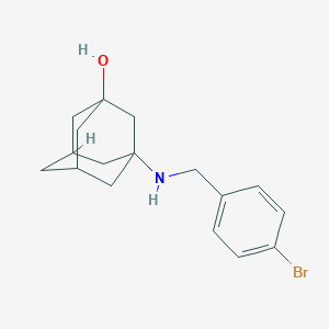 molecular formula C17H22BrNO B267837 3-[(4-Bromobenzyl)amino]-1-adamantanol 