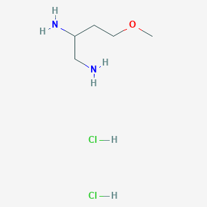 molecular formula C5H16Cl2N2O B2678393 4-Methoxybutane-1,2-diamine;dihydrochloride CAS No. 2171887-43-5