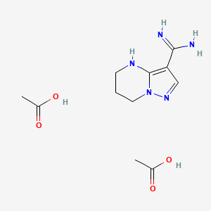 Acetic acid;4,5,6,7-tetrahydropyrazolo[1,5-a]pyrimidine-3-carboximidamide
