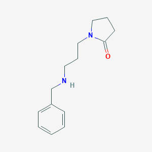 molecular formula C14H20N2O B267840 1-[3-(Benzylamino)propyl]pyrrolidin-2-one 
