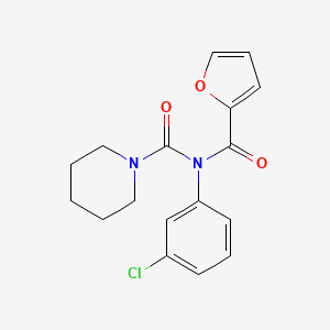 molecular formula C17H17ClN2O3 B2678401 N-(3-氯苯基)-N-(呋喃-2-甲酰)哌啶-1-甲酰胺 CAS No. 899755-65-8