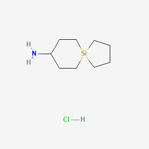 molecular formula C9H20ClNSi B2678402 5-硅代螺[4.5]癸烷-8-胺;盐酸盐 CAS No. 1330166-69-2