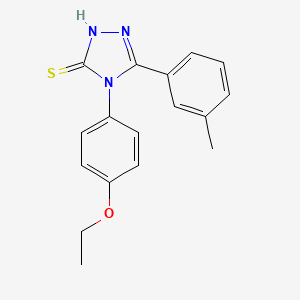 molecular formula C17H17N3OS B2678403 4-(4-ethoxyphenyl)-5-(3-methylphenyl)-4H-1,2,4-triazole-3-thiol CAS No. 713506-46-8