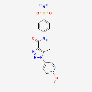 1-(4-methoxyphenyl)-5-methyl-N-(4-sulfamoylphenyl)-1H-1,2,3-triazole-4-carboxamide