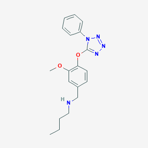 molecular formula C19H23N5O2 B267841 N-{3-methoxy-4-[(1-phenyl-1H-tetrazol-5-yl)oxy]benzyl}butan-1-amine 