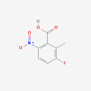 molecular formula C8H6FNO4 B2678417 3-Fluoro-2-methyl-6-nitrobenzoic acid CAS No. 146948-51-8