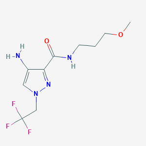 4-Amino-N-(3-methoxypropyl)-1-(2,2,2-trifluoroethyl)-1H-pyrazole-3-carboxamide