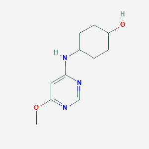 molecular formula C11H17N3O2 B2678423 (1r,4r)-4-((6-Methoxypyrimidin-4-yl)amino)cyclohexanol CAS No. 1353984-46-9