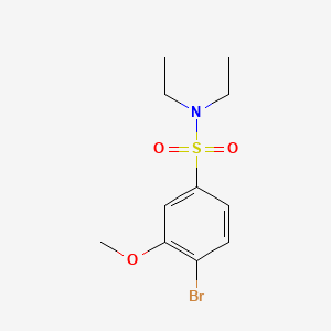 molecular formula C11H16BrNO3S B2678429 4-bromo-N,N-diethyl-3-methoxybenzenesulfonamide CAS No. 717893-35-1